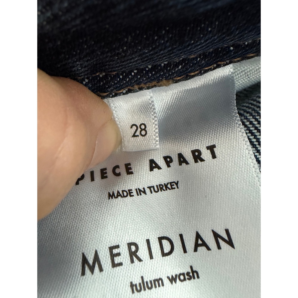 Apiece Apart Meridian Jean Tulum Wash High Rise Wide Leg Denim Size 28 NWT - Picture 6 of 8